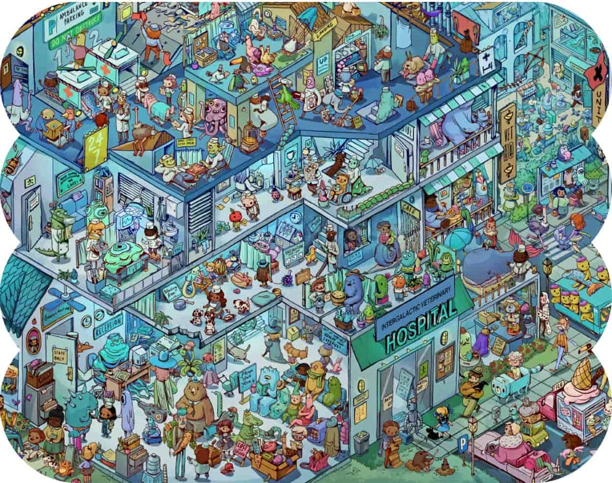 zoom in on a search and find spread